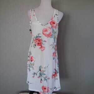 NWT COUER De Vague White Floral V-Neck Dress sz L